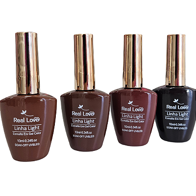 Esmalte em Gel REAL LOVE 10ML MARROM