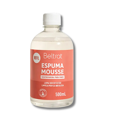 Espuma Mousse Higienizadora para mãos 500ml BELTRAT refil