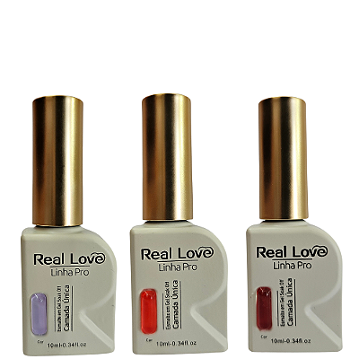 Esmalte em Gel Camada Única REAL LOVE 10 ml
