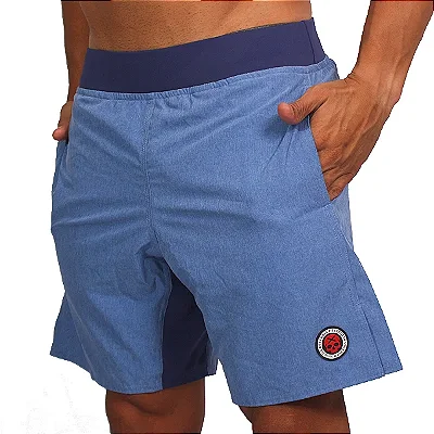 SHORT MASC BS AZUL MESCLA