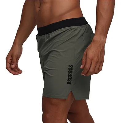 SHORT CINZA COM ZIPER
