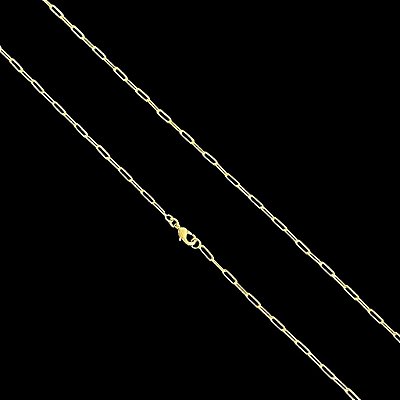 CORRENTE CARTIE ( 2mm- 70cm) (3G) - BANHADO A OURO 18k