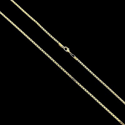 CORRENTE VENEZIANA( 2.5MM 15G -70cm) - BANHO DE OURO 18K