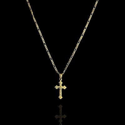 PINGENTE CRUCIFIXO PP( 2g- 3x4cm)