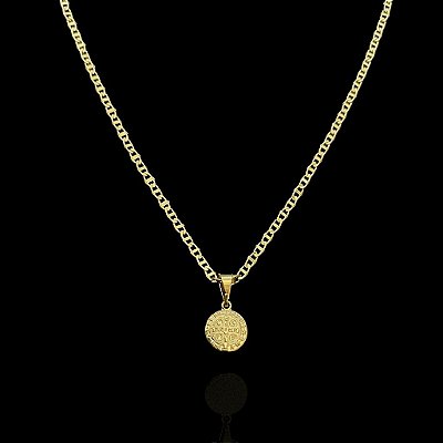 PINGENTE  SÃO BENTO MINI PP 1g - BANHO DE OURO 18k