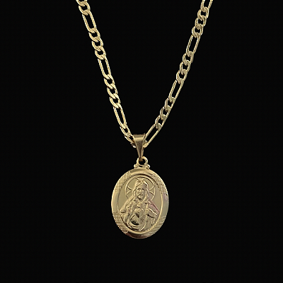 PINGENTE MEDALHA JESUS -  2g; 2x3,5cm- BANHO DE OURO 18K