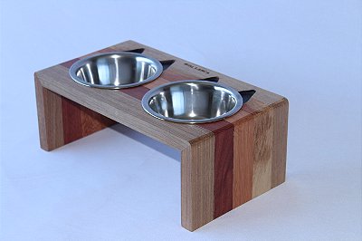 Comedouro duplo orelhinhas