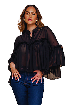 SHEIN Unity Plus Solid Batwing Sleeve Blouse  Manga de morcego, Blusas  femininas da moda, Blusas femininas