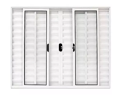 Janela 6F Sem Grade Branco Linha Modular Várias Medidas