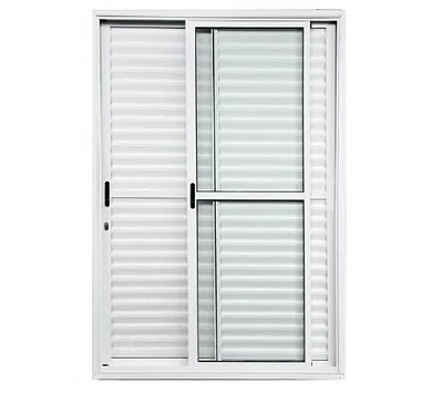 Porta Balcão 3 Folhas Alumínio Branco Linha 25 Várias Medidas