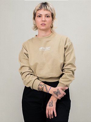 Cropped Moletom Original Bege