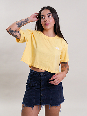 Cropped Turtles Amarelo