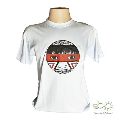 Camiseta 100% algodão estampa Índio