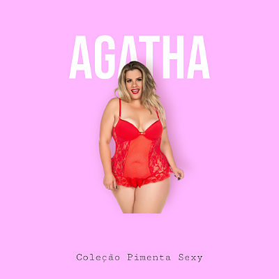 Body Agatha Plus Size-Vermelho