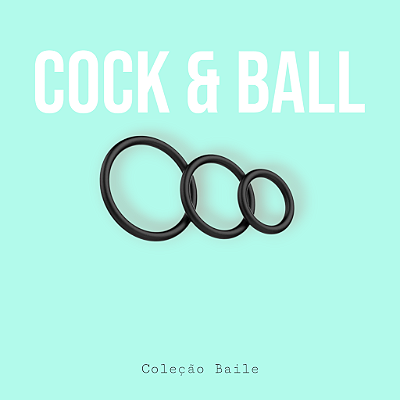 Kit com 3 Anéis Penianos - Cock & Ball - Baile
