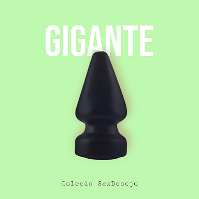Plug Anal Gigante Liso Com Ventosa - 24x11cm