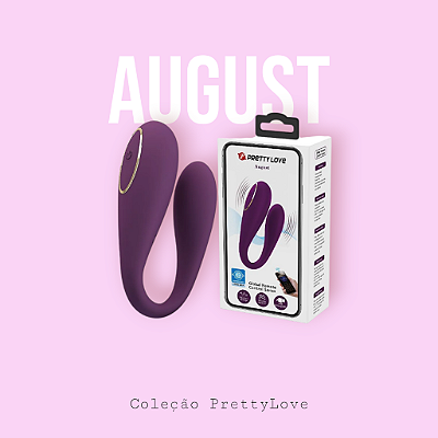 August - Vibrador de Casal Controle via App - Pretty Love