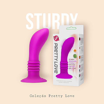 Plug Anal Silicone com Vibro - Pretty Love