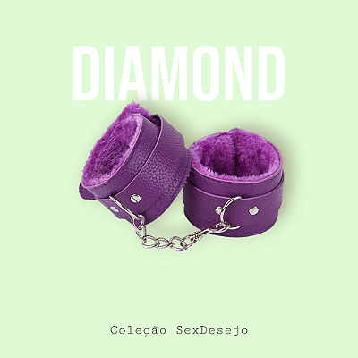 Algema com Corrente e Fivelas - Roxo