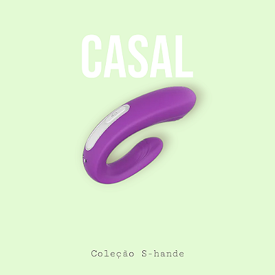 Vibrador de Casal - Com controle Recarregável - S-Hande