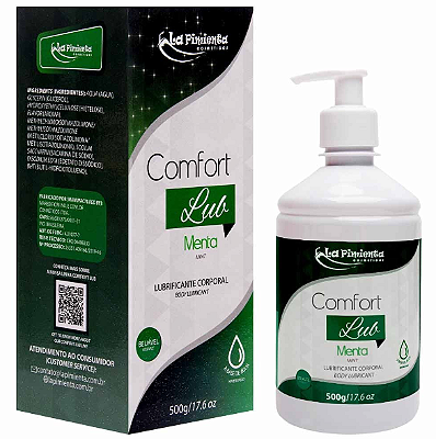 Lubrificante Comfort Lub Beijável Menta 500G La Pimienta