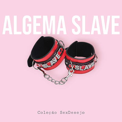 Algema com Corrente e Fivelas em Couro Luxo - Slave
