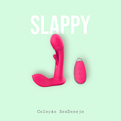 Slappy - Vibrador de Ponto G e Clitóris com Dedilhar Slap / com controle Remoto
