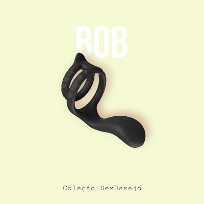 Bob - Anel Peniano Duplo com Estimulador de Escroto