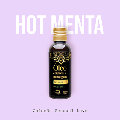 Óleo Corporal Para Massagem 120Ml - Hot Menta