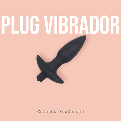 Plug Anal com vibrador - 12,5x3,5
