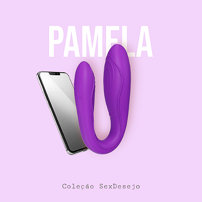 Pamela - Vibrador de Casal Interativo à Distância: Aventura e Conexão!