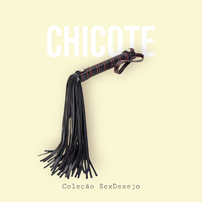 Chicote com Preto e Vermelho
