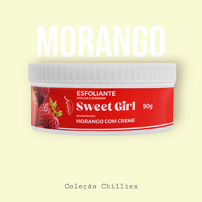 Sweet Girl Esfoliante Virilha Bumbum Morango com Creme