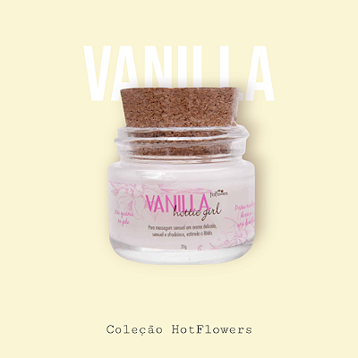 Hottie Girl Vela Creme Massagem Vanilla