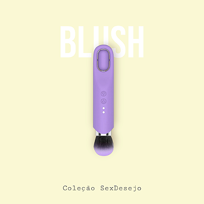 Pincel com vibrador estimulador de clitóris