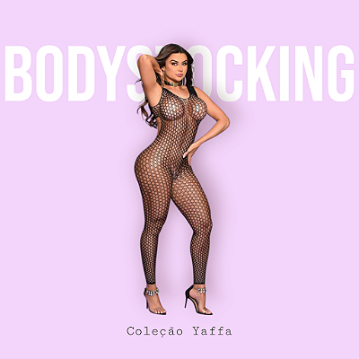 Bodystocking Macacão com Costas Abertas