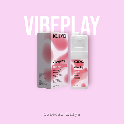 Vibeplay Vibrador Gel Beijável Morango- Kalya