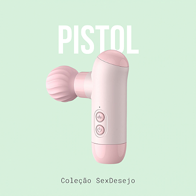 Pistola Massageadora com Pulsação - Recarregável