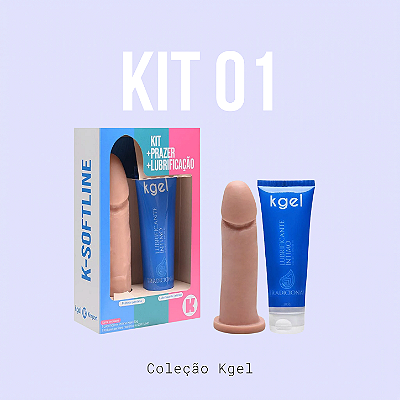 Kit K-Softline Lubrificante + Pênis De Borracha Kgel