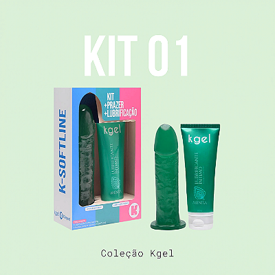 Kit K-Softline Lubrificante + Pênis De Borracha Kgel