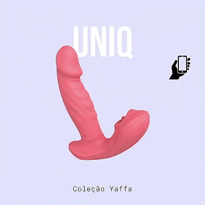 Vibrador com base estimuladora - Controle via APP - 9 modos de vibração