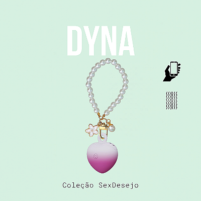 Dyna - Vibrador com Formato de Coração em Chaveiro - À Longa Distância com APP