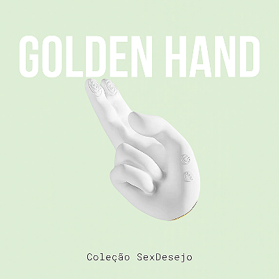 Golden Hand - Vibrador de Ponto G Formato de Mão com Dedilhar / Vem Cá / com Aquecimento