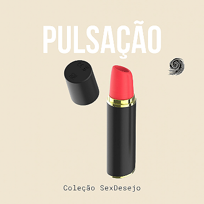Estimulador de Pulsação - Recarregável - Batom