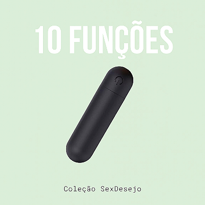 Bullet Recarregável com 10 Vibrações