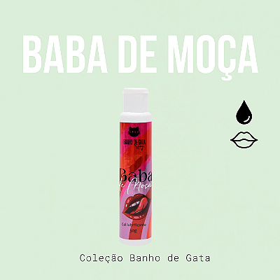 Baba De Moça Gel Lubrificante 50G Banho De Gata