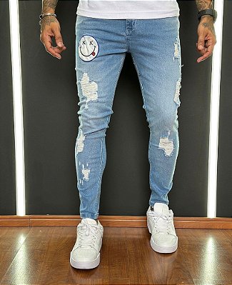 BERMUDA JEANS JAY JONES BARRA DOBRADA COM RESPINGOS - Impacto Moda