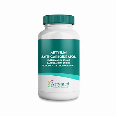 ARTYSLIM ANTI-CARBOIDRATOS - 120  CÁPS . (Faseolamina + Cassiolamina + Picolinato de Cromo)