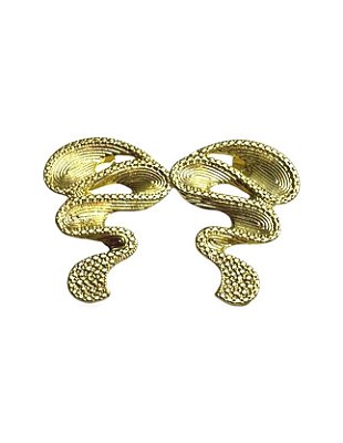 BRINCO FURAÇÃO MARIANA BANHADO A OURO 18K.