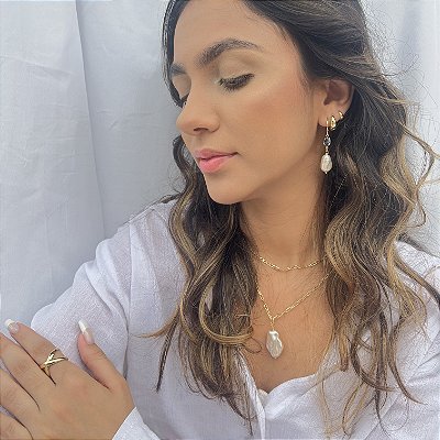 ANEL LISO X BANHADO A OURO 18K.